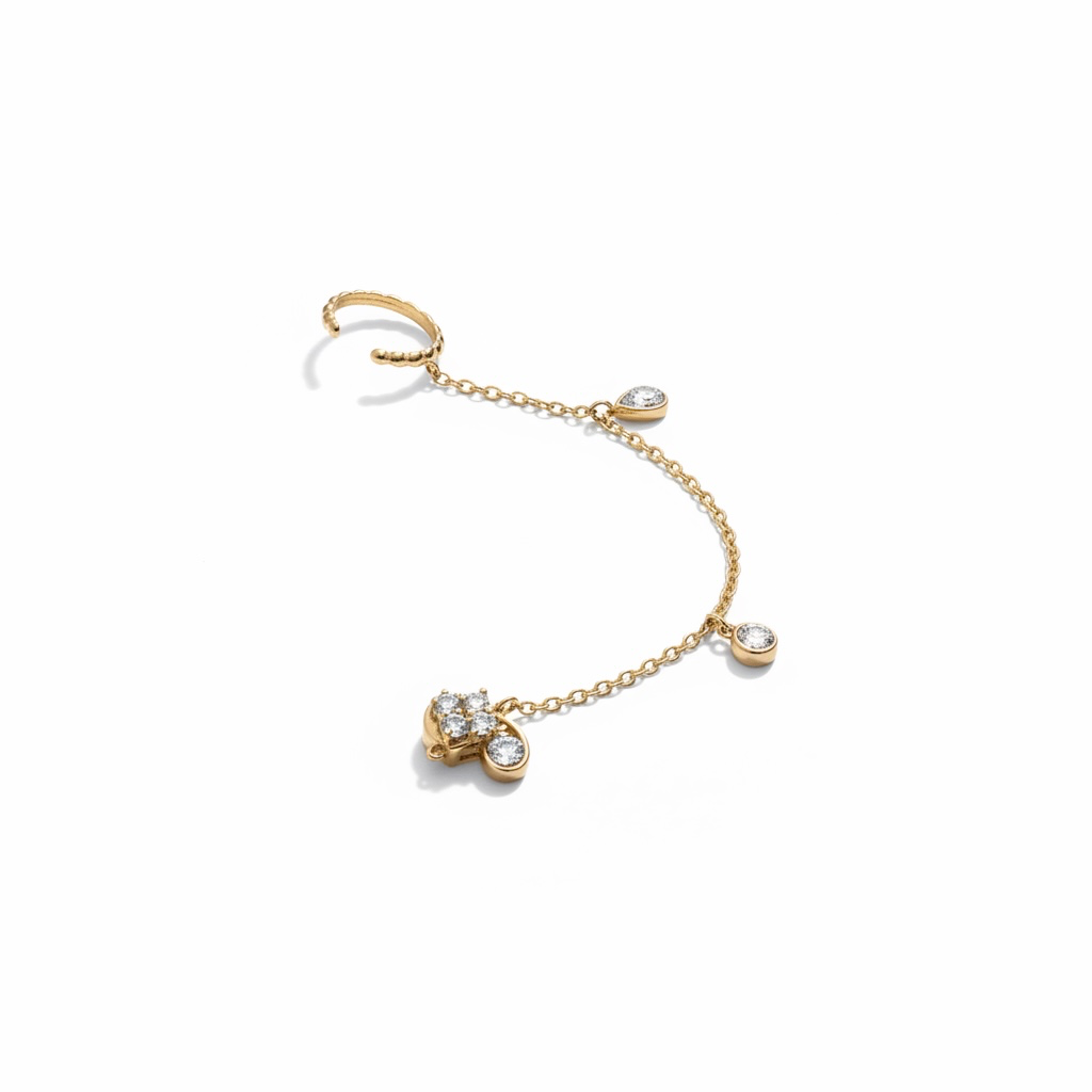 Chain Earring-Ear Cuff