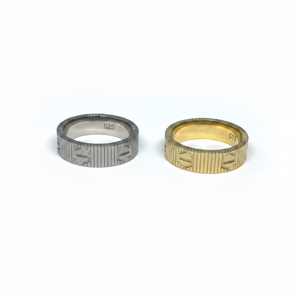 Ribbed Love Ring