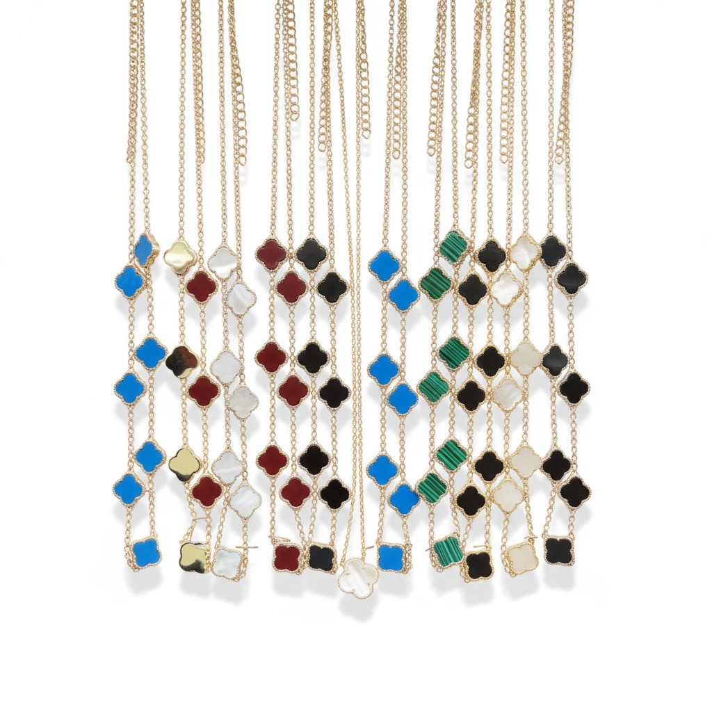 5 Motif Clover Necklaces