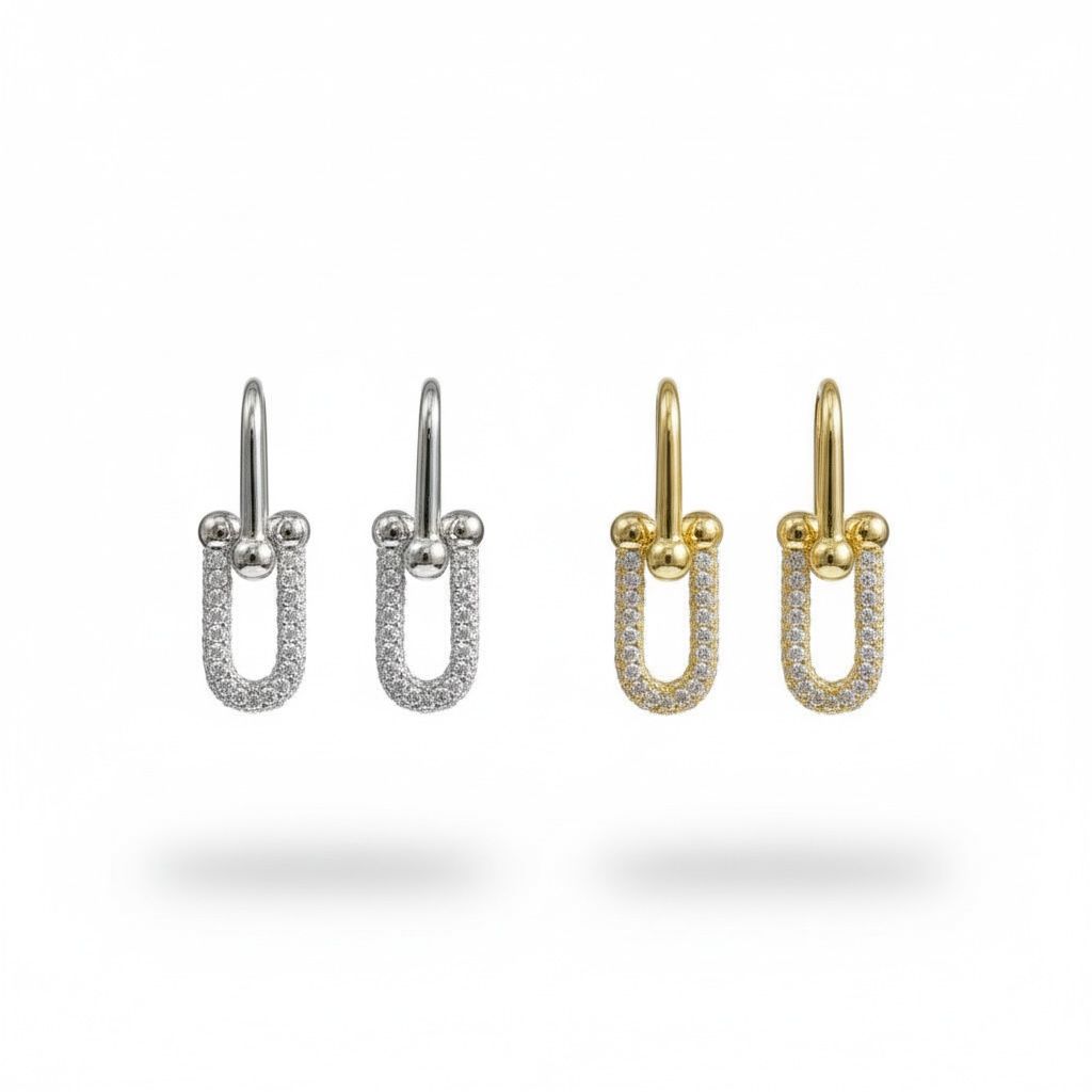 Chunky CZ Earrings