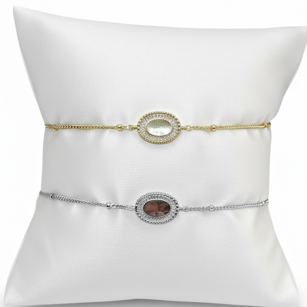 Dainty Oval Bracelet