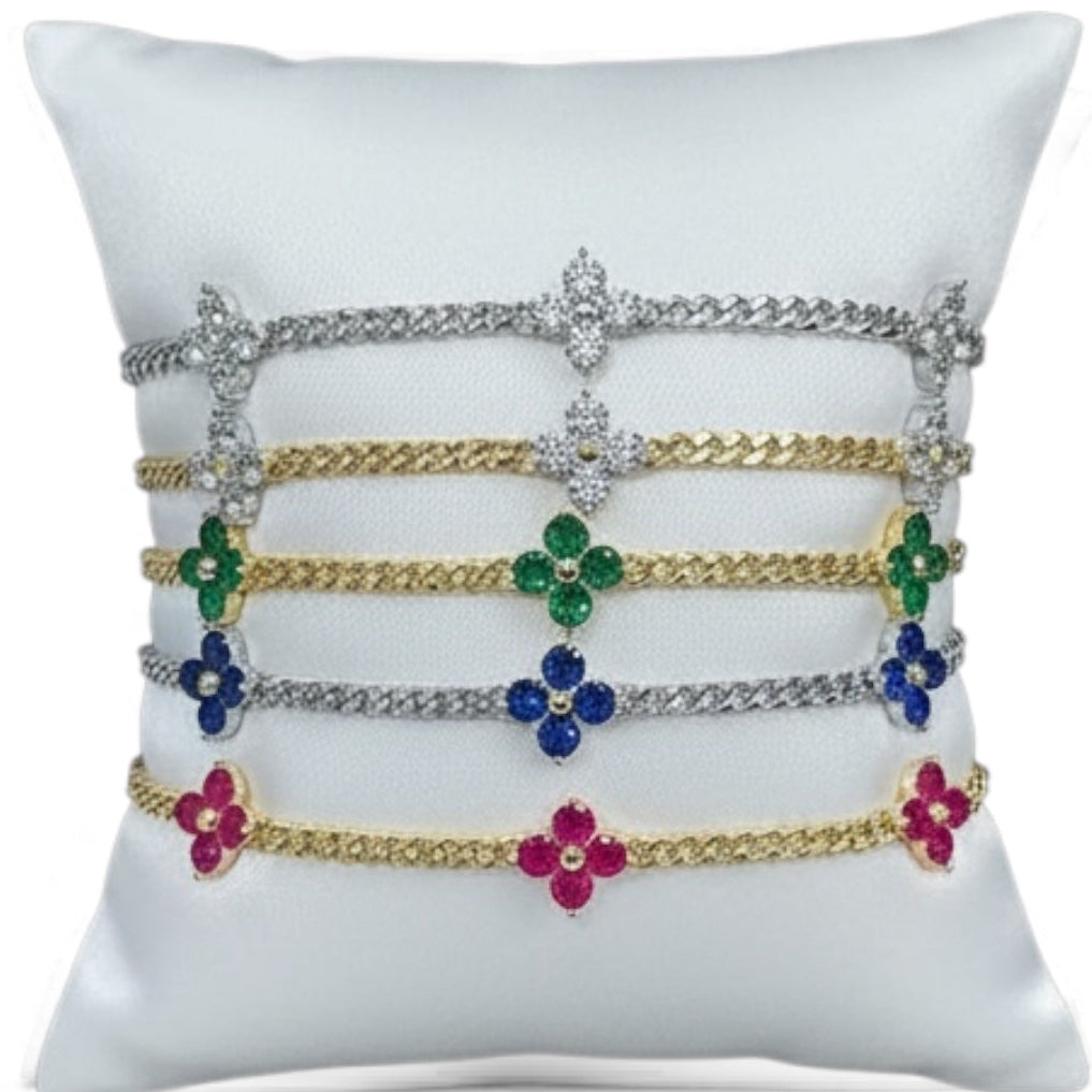 Colored Flower Bracelet