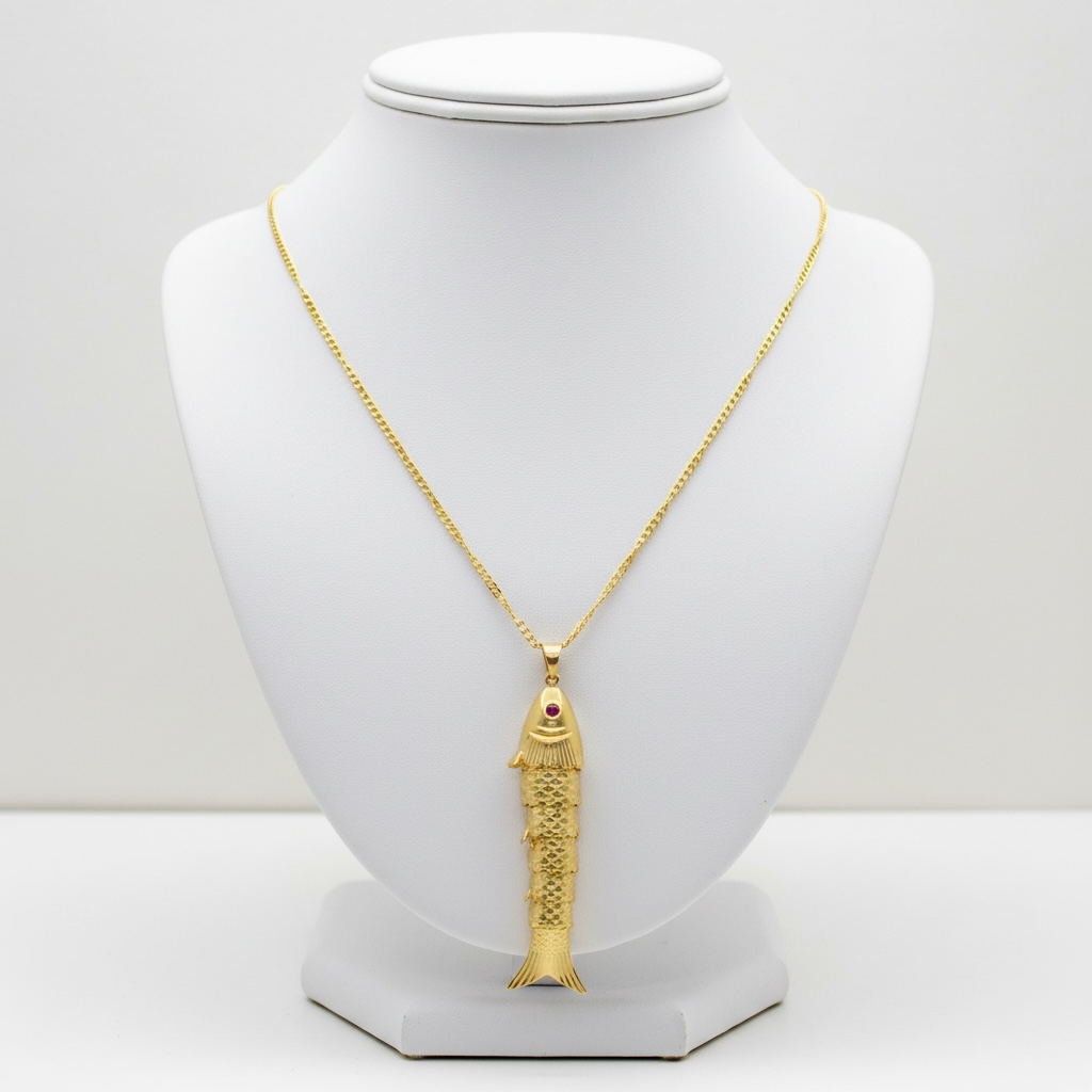 Brass Fish Necklace