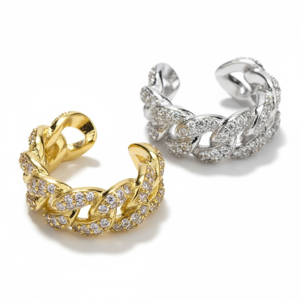 CZ Cuban Ear Cuff
