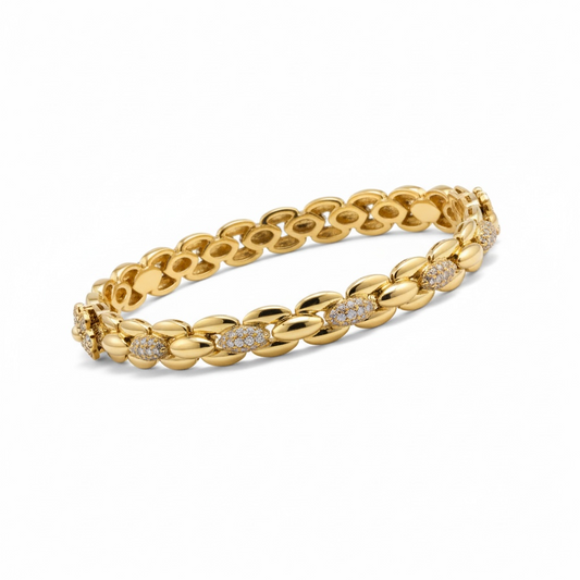 Gold link bracelet