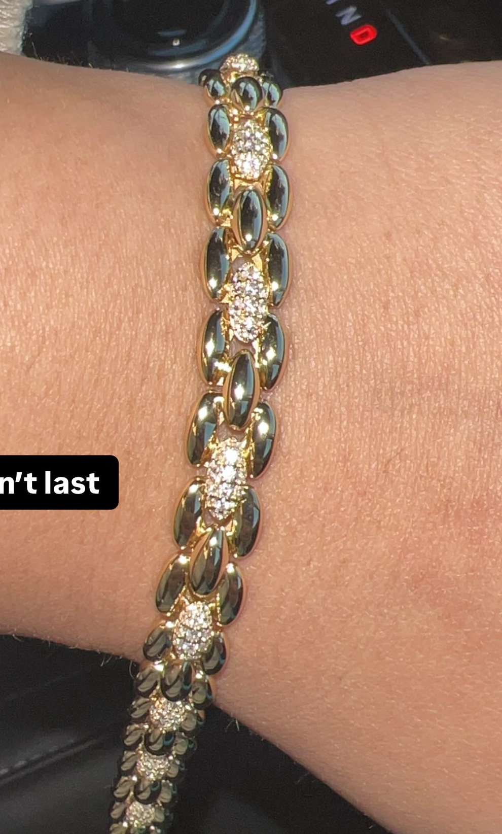 Gold link bracelet
