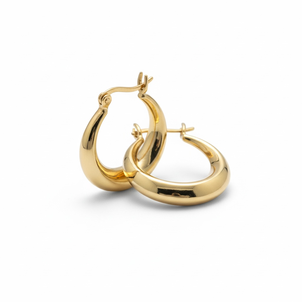 Oval Tapered Hoops