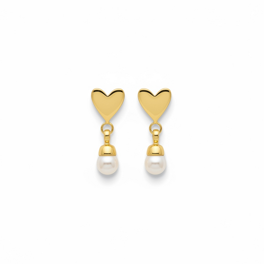 Heart Drop Earrings