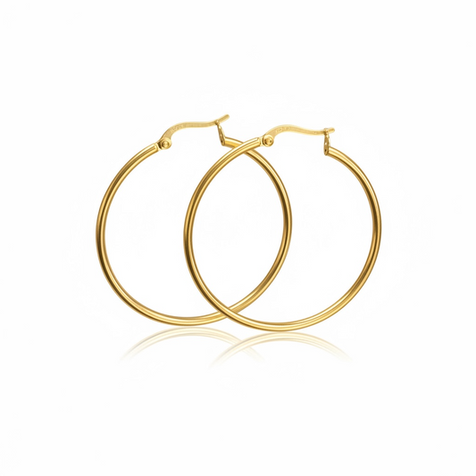 Large Gold Hoops