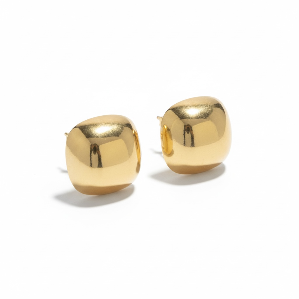 Brass Statement Earrings