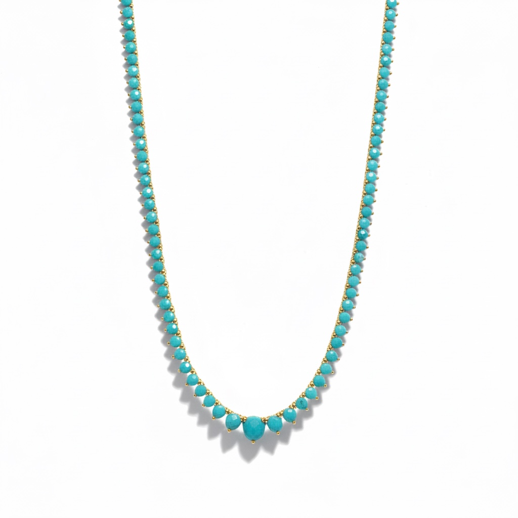 Turquoise Tennis Necklace