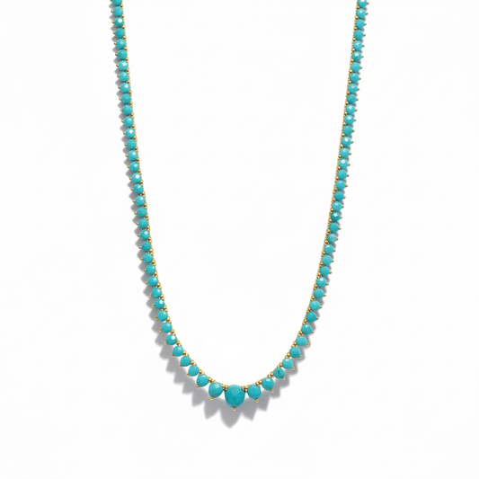 Turquoise Tennis Necklace