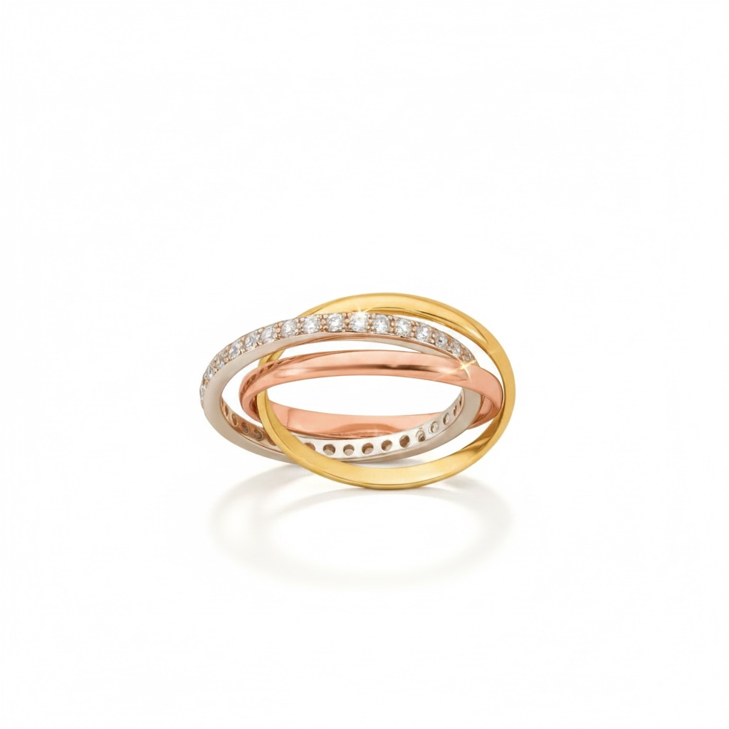Tricolor Intertwined Ring