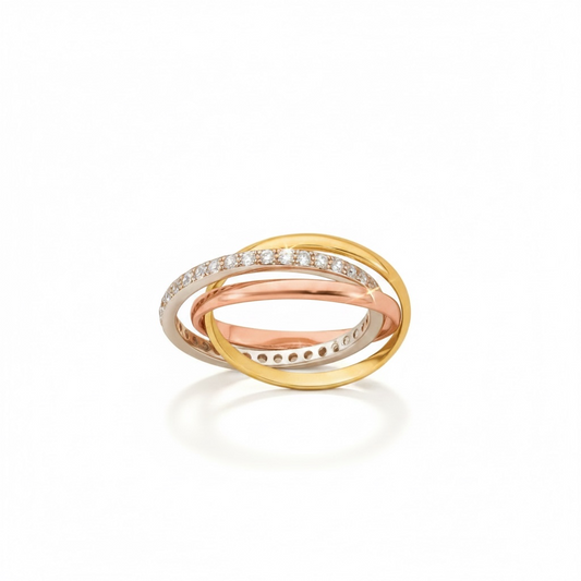 Tricolor Intertwined Ring