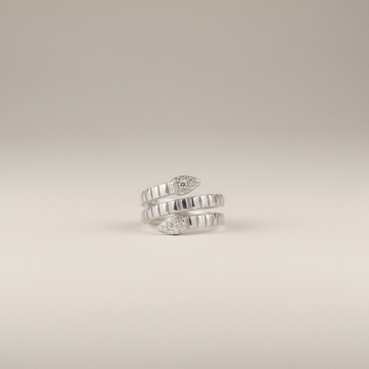 CZ Snake Ring