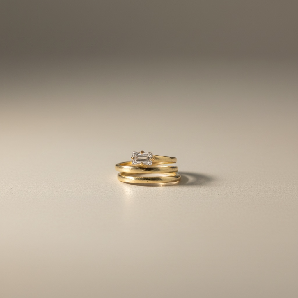 CZ double loop ring