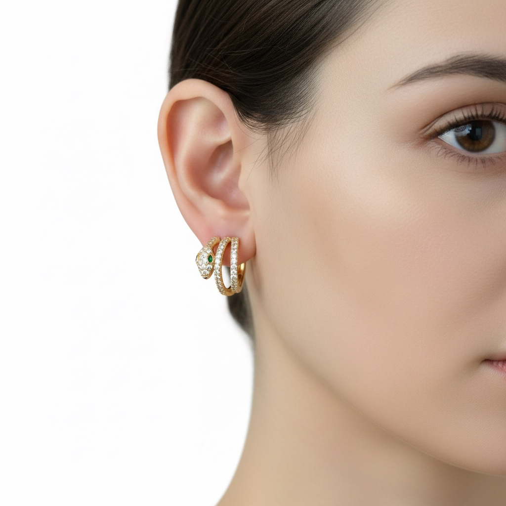 Wrap Snake Earrings
