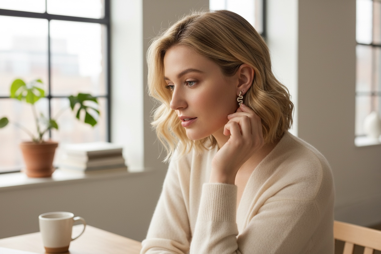Drop Snake Earrings