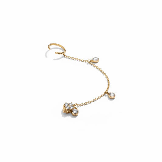 Chain Earring-Ear Cuff