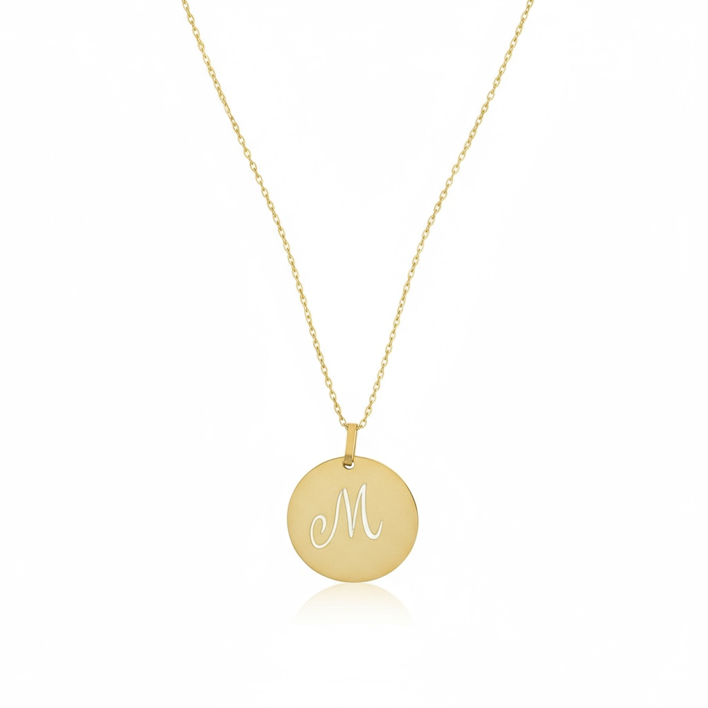 Initial Coin Necklace