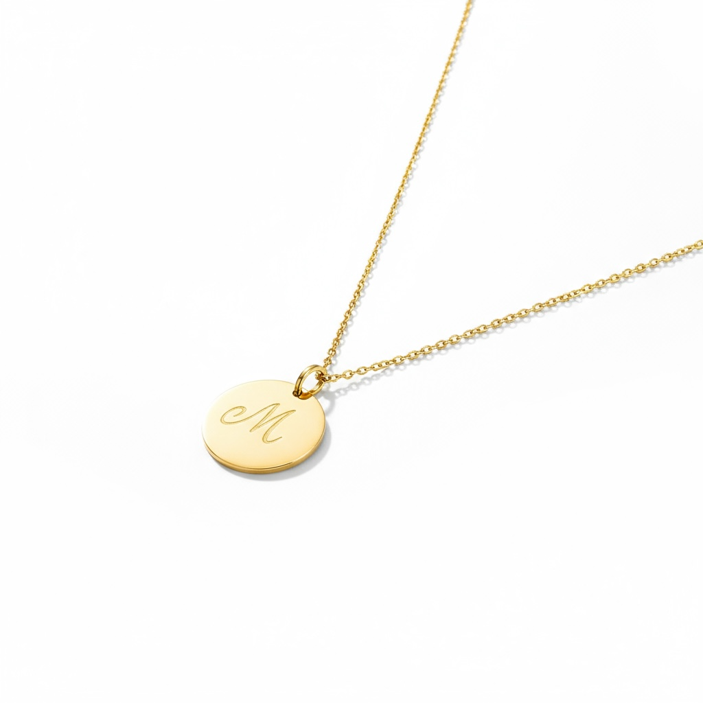 Initial Coin Necklace