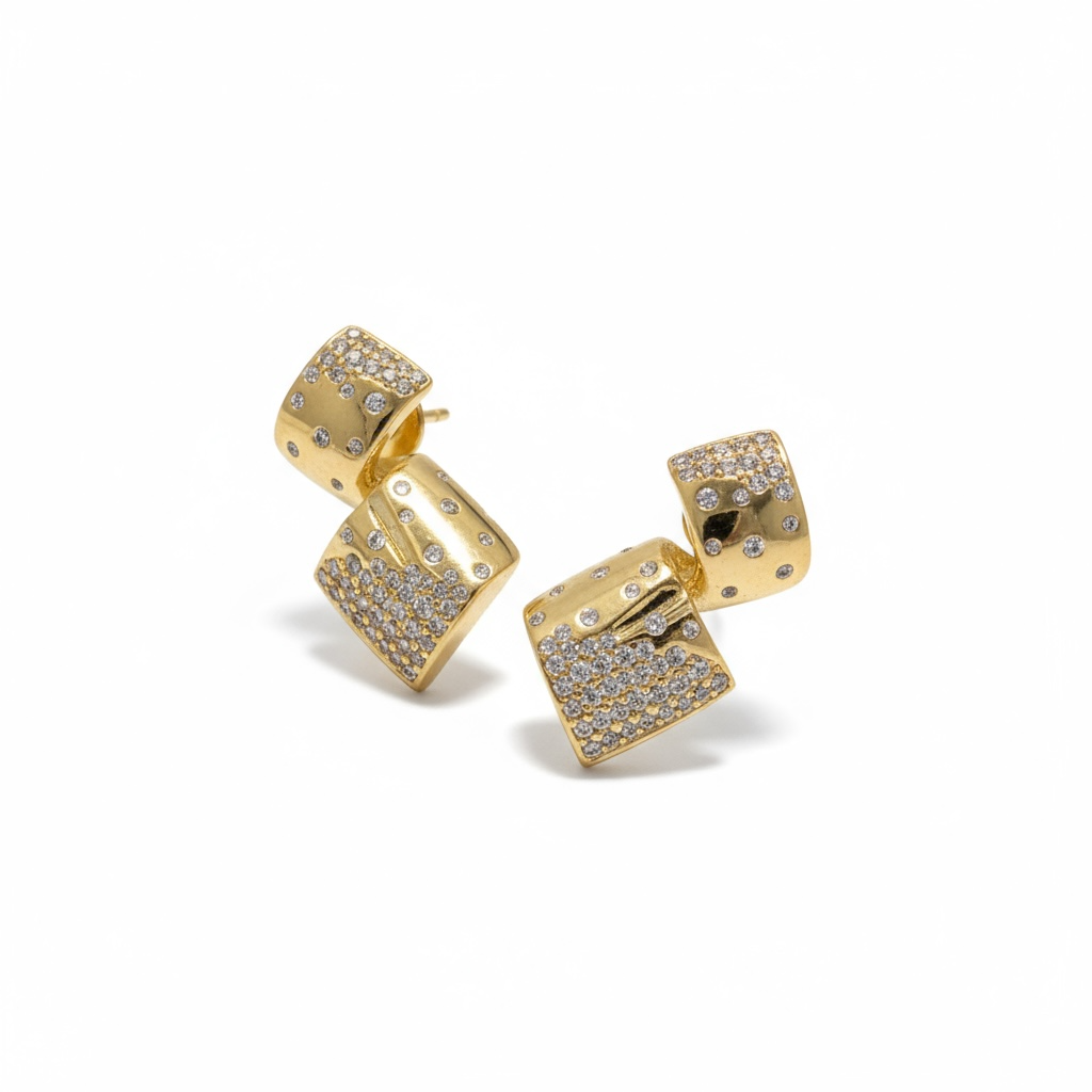 Gold Statement Earrings