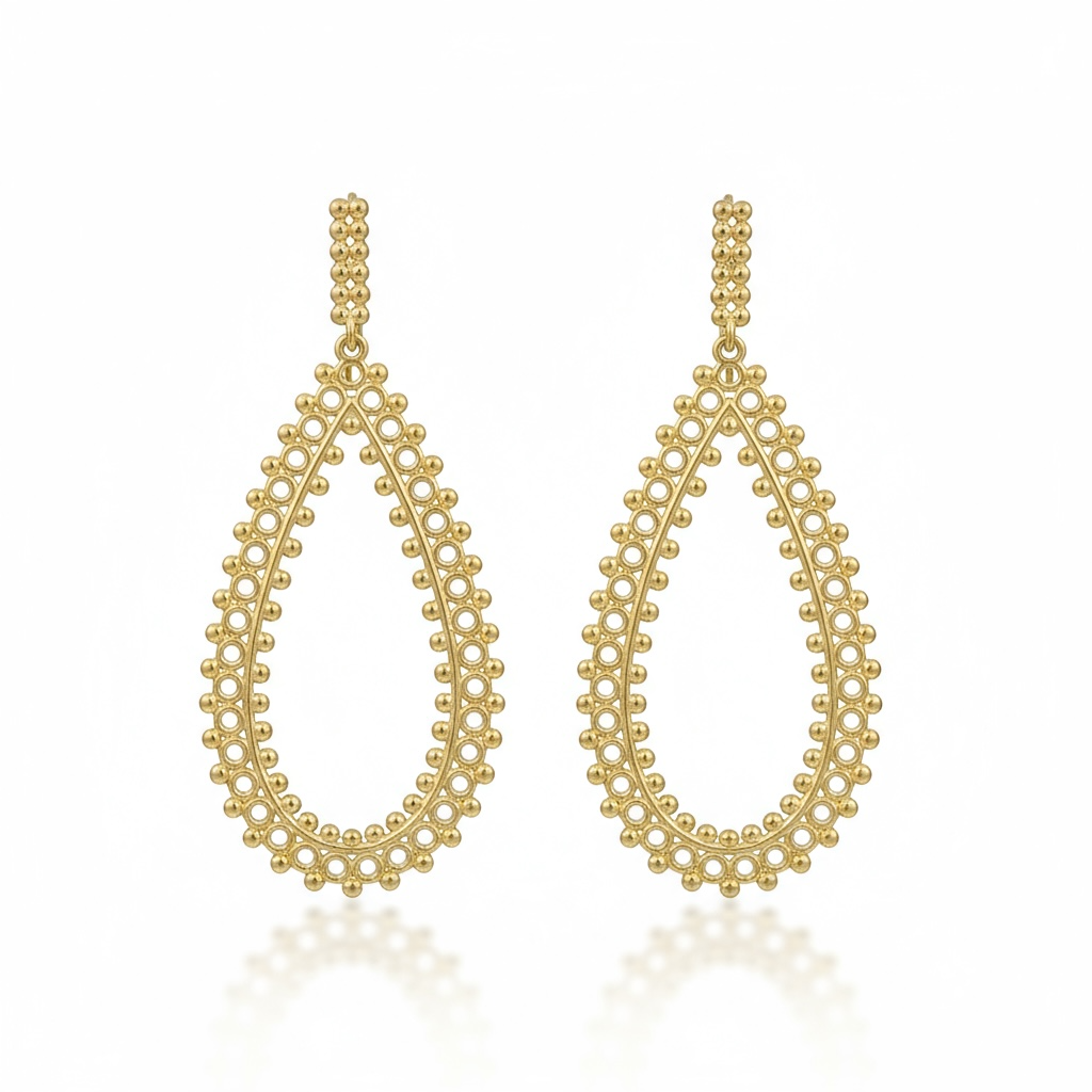 Gold Statement Earrings