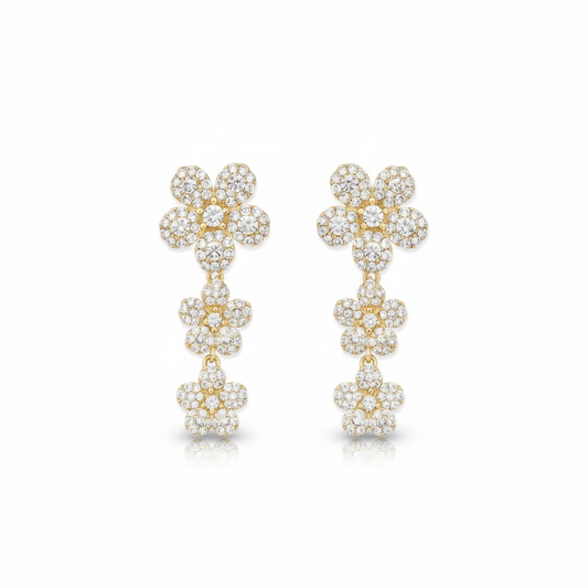 Hanging Flower Earrings