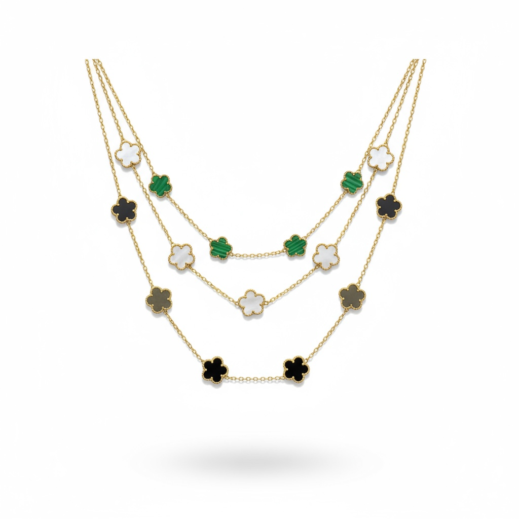 5 Motif Clover Necklaces