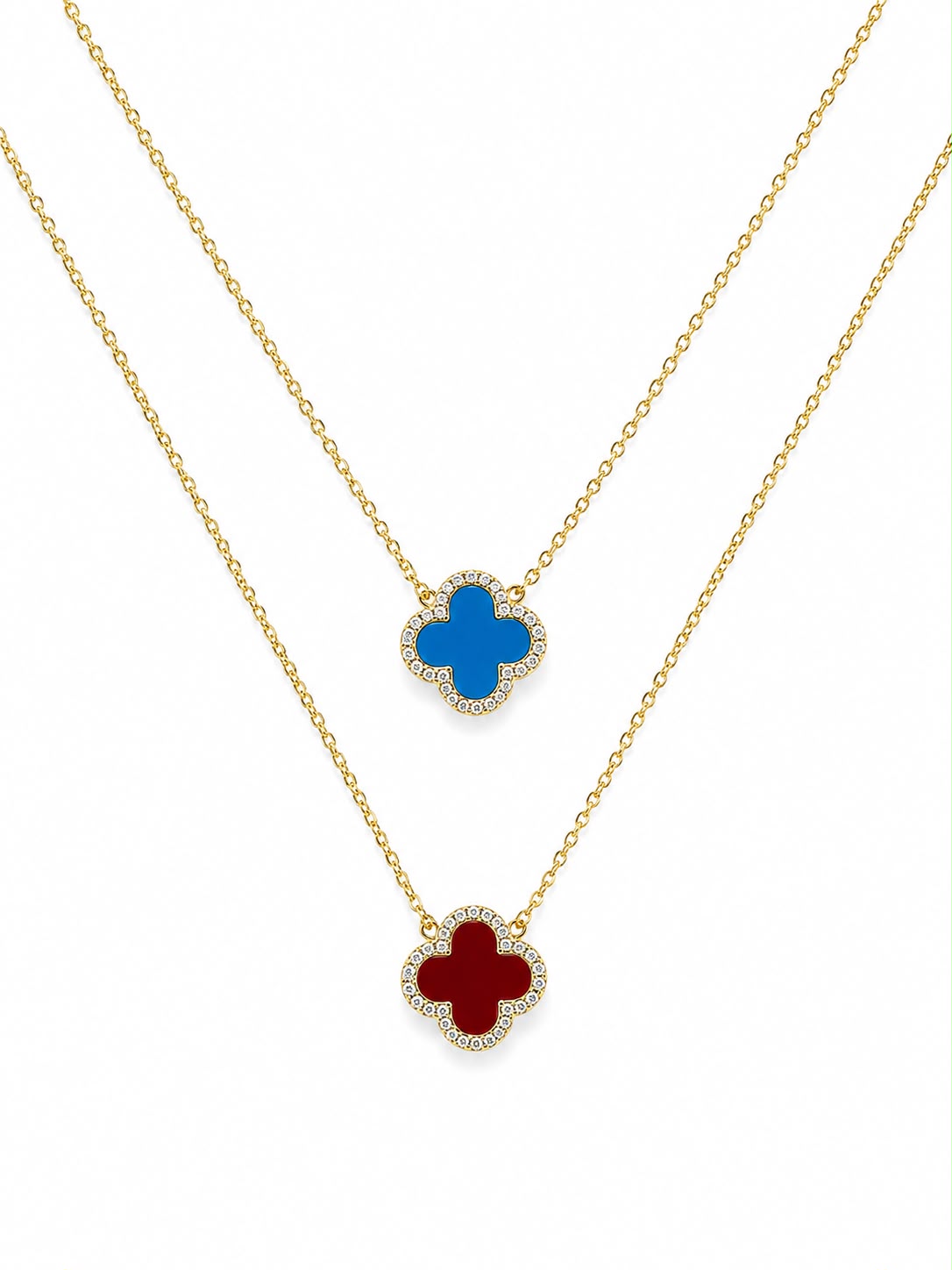 Colorful Clover Necklace