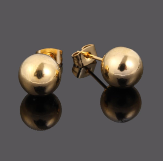 Gold Ball Studs