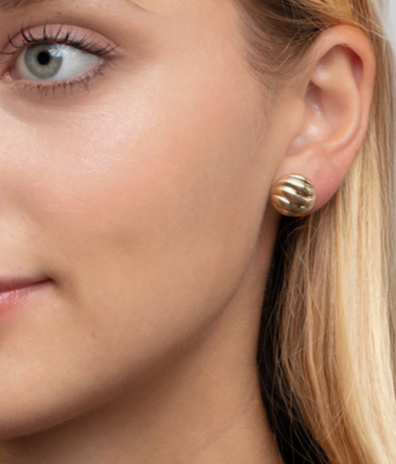 Swirly Round Studs