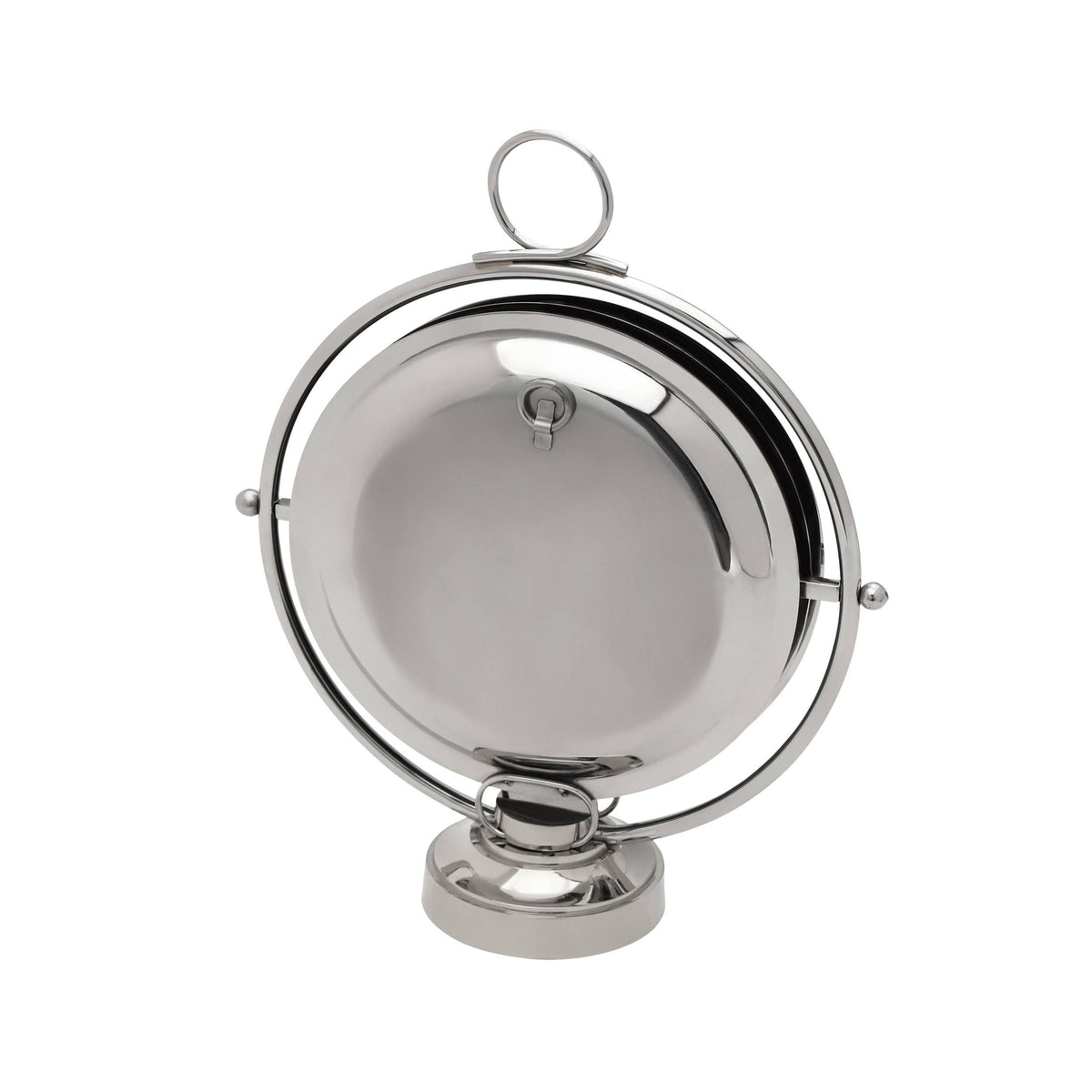 Godinger Round Foldable 3-tier Tray - silver or gold