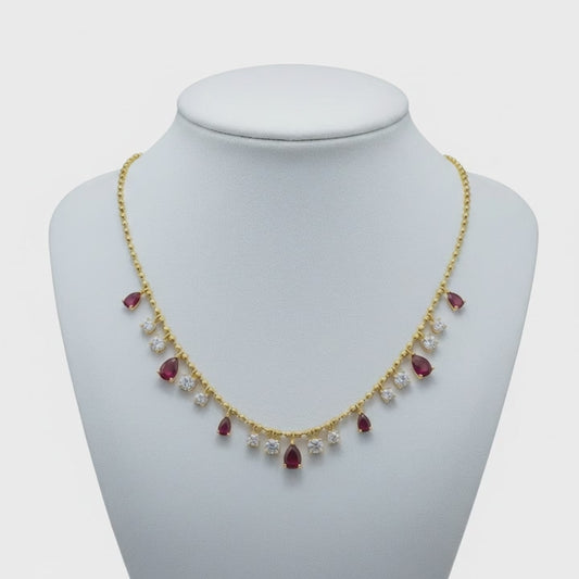 Ruby Diamond Necklace
